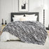 Cozy 90"*90" Bliss Leopard Print Fuzzy Throw Blanket for Bed & Couch, Thick Soft Warm Fleece Blankets for Room Decor