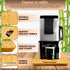 Bamboo Appliance Slider Tray for Coffee Maker & Heavy Kitchen Appliances, Rolling Wheels Under Cabinet Countertop