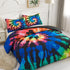 Set Sets 3 2 Koniroom Tie Dye Comforter Queen Size, Kids Comforter for Teen Boys Girls Women with Hippie Psychedelic