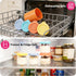 8 5oz Pcs Silicone Oui Yogurt Jar Lids with Jar Lid Organizer, Reusable Jar Covers, Replacement Lids, Perfect for Oui