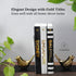 Set 3 Decorative Books for Home Decor - Black and Gold Foiled Decor Books for Coffee Table - Decorative Hardcover