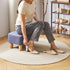 15.74" D11.41" W9.84" UHBD030BU YMYNY Ottoman, Modern Footrest with Soft Padded Seat, Foot Stool with Wood Legs, Small