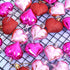 Elcoho 24 Pieces Valentine's Day Heart Baubles Ornaments for Decoration, 2 Styles (Glossy, Glitter)