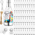 Gerrii 60 Pcs Silver Champagne Bottle Container Set, Mini Champagne Candy Bottles