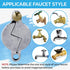 NUSET NU-SET 8 2895-3 (2895-8) x Water Faucet Lock - Water Spigot Lock for Garden Hose Bib Lock