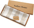 Solino Home Linen Table Runner 36 Inches - Cabana Stripe 100% Pure Linen Natural and White Table Runner 14 x 36 Inch