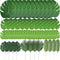 TIETHEKNOT Fake Leaves, 60 Pcs Artificial Tropical Palm Monstera Leaves with Stems for Party Decorations