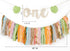 1st Set PapaKit Wild One Birthday Boys High Chair Decoration Premium - Lion King Crown, Rustic Ribbon Garland, Palm