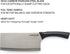 Cooking Light Heavy Duty Chopper, Ergonomic Handle, 7 Inch Butcher Knife, High Carbon Stainless Steel Blade