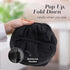 Handy Laundry Collapsible Mesh Pop Up Hamper, Wide Opening with Side Pocket - Sturdy, Foldable Design (Black | 2-Pack)
