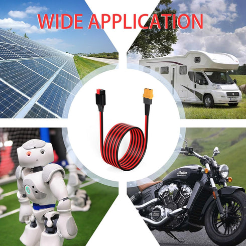 XT60 to Anderson Adapter, 12AWG XT60 Female to Anderson Connector Cable for RC Battery, Solar Power Station, 6FT