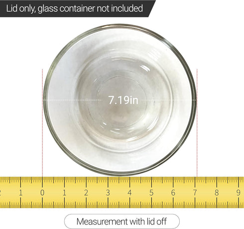 Replacement Lid for Pyrex 6 or 7 Cup Storage Plastic Cover Bowl Dish 7402-PC Blue (6-Pack)