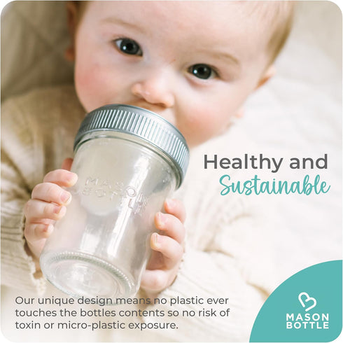 Mason Bottle Plastic Jar Rings | 3-Pack for Regular-Mouth Mason Jars | Reusable, BPA-Free, Made in USA
