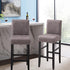 Set 2, FUANGUI Bar Stool Covers of Stretch Removable Bar Stool Seat Covers with Backs Slipcovers, Bar Chair Covers