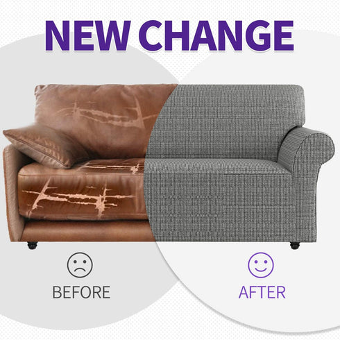 ZNSAYOTX Chair Slipcovers with Arms for Living Room High Stretchy Spandex Pet Friendly Armchair Furniture Protection