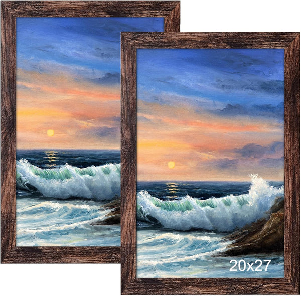 LUCKYLIFE 20x27 Picture Frame, Wall Hanging Puzzle Poster Frames, Display Pictures 20