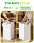 13 2 Pack Kaiferty Gallon Disposable Trash Cans for Parties, Extra Large Collapsible Pop Up Trash Can with Handles