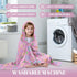 JOPJOLIW 30"X50", Girls Hooded Bath Towel, Toddler Bath Towel Cute Flower Poncho Towels for Girls Boys, Absorbent Bath
