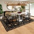 5x7Ft, Washable Tiger Area Rugs Boho Animal Living Room Bedroom Rugs, Soft Low Pile Jungle Kids Nursery Dining Room