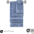 6 Set, 100% 16"x27"(Blue) Classic Turkish Towels CTT - Premium Piece Hand Towels Turkish Cotton, Quick Dry & Comfy