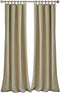 Elrene Home Fashions Matine Weatherproof Tab-Top Indoor/Outdoor Curtain Panel, 52”W x 108”L, Taupe
