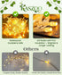 24Pack 82 inch, 160 KASZOO / Each Artificial Ivy Garland Fake Plants with LED String Light, Green for Wedding Party