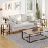 2-Tier BF91BZ01 HOOBRO End Table, Small Side Table with Storage Shelves, Nightstand with Faux Rattan Decoration