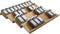 Angimio Bamboo Spice Rack Drawer Organizer - 8 Pieces Set- 9" Wide Per