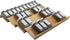 Angimio Bamboo Spice Rack Drawer Organizer - 8 Pieces Set- 9" Wide Per