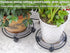 lucpur 3 Packs 13.5" Metal Plant Caddy with Wheels Large Rolling Plant Stands Indoor Wheeled Plant Dolly Heavy-duty