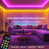 66FT 200 Dazzle Bright Smart Color Changing Christmas Lights, LED RGB String Lights with Remote & App Controlled