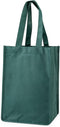 TRUE 4 Bottle Non Woven Wine Bag Tote, Green
