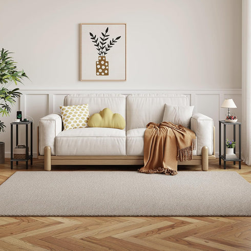 TB01BY062 TUTOTAK Small Side Table, Narrow End Table, Skinny Sofa Table, Slim Nightstand, Couch Table, Living Room, Bed