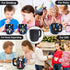 Build-on Brick Coffee Mug, Funny DIY Novelty Cup with Building Blocks for Kids, Men, Women, Xmas Birthday (Cool Black)