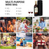 Aosbos Insulated Wine Bag, Water Bottle Carrier, Portable Wine Cooler Bag with Shoulder Strap for Travel