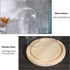 JUXYES Clear Glass Display Dome Cloche with Solid Wood Base, Transparent Dome Cloche Bell Terrarium Jar Glass Dustproof
