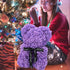 LINKLO Rose Bear, 10 inch Artificial Rose Flower Bear Gift for Wedding, Mothers Day, Anniversary (Purple)