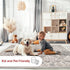 nuLOOM 2x3 Becca Traditional Tiled Area Rug, Beige, Stain Resistant, Faded Transitional Design