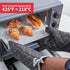ARCLIBER Extra Long Oven Mitts, Heat Resistant Quilted Terry Cloth Cotton Gloves for Cooking Baking, 425°F