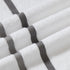 8 Set 8 Comfort Spaces Cotton Piece Bath Towel Striped Ultra Soft Hotel Quality Quick Dry Absorbent Bathroom Shower