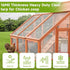 NoderLoya 16Mil Grommets 10ft*20ft) Greenhouse Cover,Clear Greenhouse Plastic Covering, Thickness Heavy Duty Clear tarp