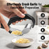 Generic 2-in-1 Garlic Press Rocker - Stainless Steel Garlic Crusher, Easy Kitchen Gadget for Effortless Smashing