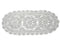BIBITIME Handmade Crochet Lace Doilies, 10" x 22", Light Grey, Pack of 1 PC for Home Kitchen