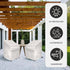 24D 24W 36H 800D 24x24x36 armless 24 24 36 inches x x UV-proof Waterproof Furniture Patio Cover white cream breathable
