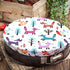 Patelai 10 Pieces Reusable Bowl Covers, 5 Size Stretch Cloth Fabric, Elastic Food Storage Covers for Leftovers