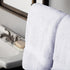 Set, 6PC, Superior Egyptian Cotton Solid Towel Monaco White