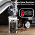 French Press Coffee Maker, 304 Stainless Steel, 4 Filters System, Heat Resistant Borosilicate Glass, BPA-Free Brewed