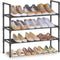 SONGMICS 3-Tier Shoe Rack, Shoe Storage for Hallway Closet, Slim and Space-Saving,