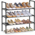 SONGMICS 3-Tier Shoe Rack, Shoe Storage for Hallway Closet, Slim and Space-Saving,