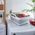 Kitchen Details Collapsible Wash Basin Self Draining Design Large Flexible Space Saver for Home Cleaning White